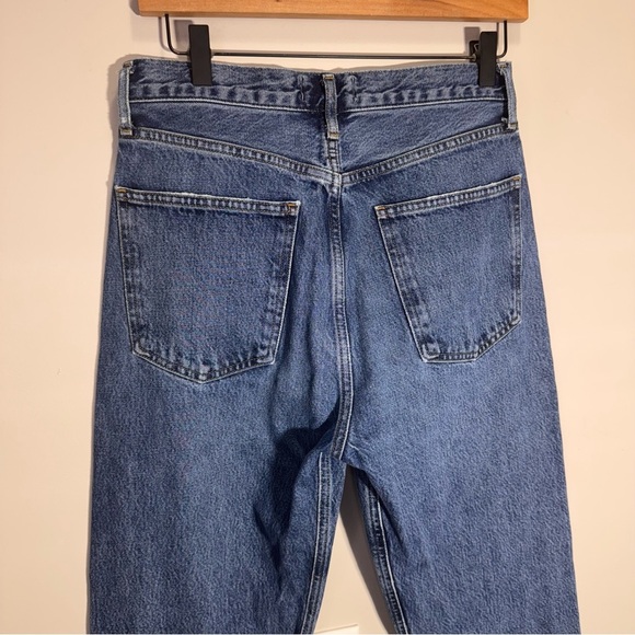 Agolde 90s Pinch Waist Jeans Size 27 100% Cotton Button Fly Distressed Hem - Picture 7 of 14